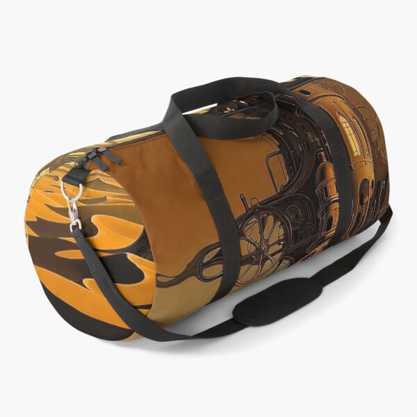 Item preview, Desert Dune Steampunk Landscape | Retro Arcade Carpet Airship Adventure Art designed and sold by Ruta.
