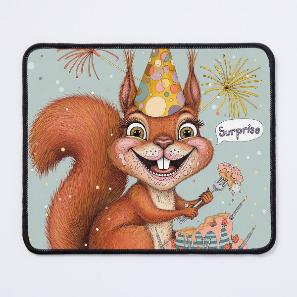 Item preview, Happy Birthday Squirrel | Cute Squirrel Birthday Card Greeting Art designed and sold by Ruta.