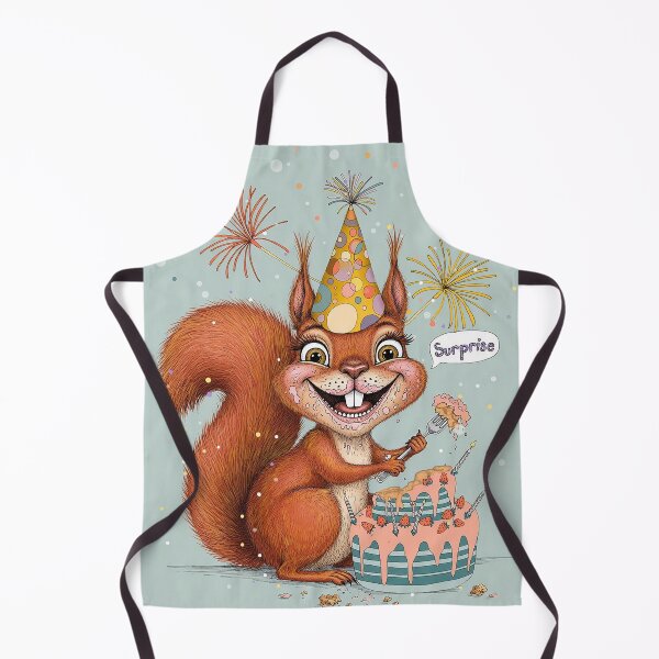Item preview, Happy Birthday Squirrel | Cute Squirrel Birthday Card Greeting Art designed and sold by Ruta.