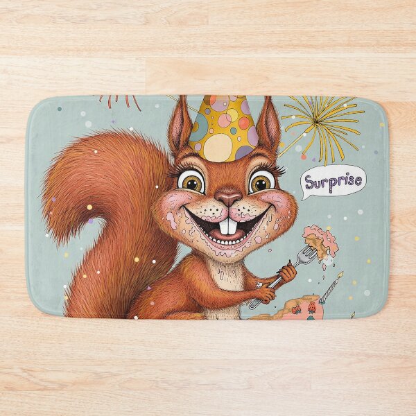 Item preview, Happy Birthday Squirrel | Cute Squirrel Birthday Card Greeting Art designed and sold by Ruta.