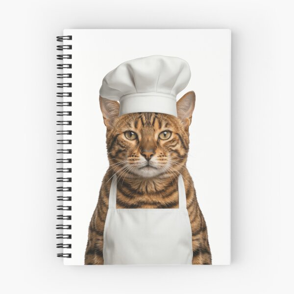 Item preview, Funny Toyger Cat Chef Realistic Animal Cooking Humor Art designed and sold by LazyOwlStore.