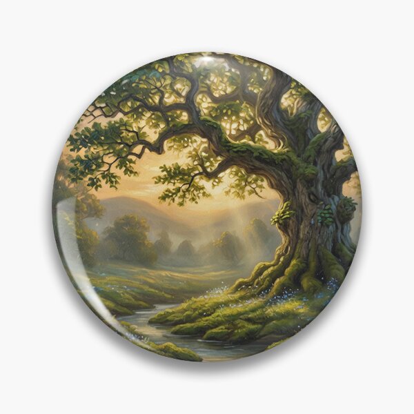 Item preview, Forest landscape | Mystic Woods Nature vintage retro designed and sold by Ruta.