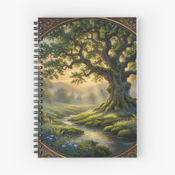 Item preview, Forest landscape | Mystic Woods Nature vintage retro designed and sold by Ruta.