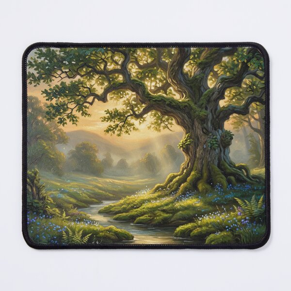 Item preview, Forest landscape | Mystic Woods Nature vintage retro designed and sold by Ruta.