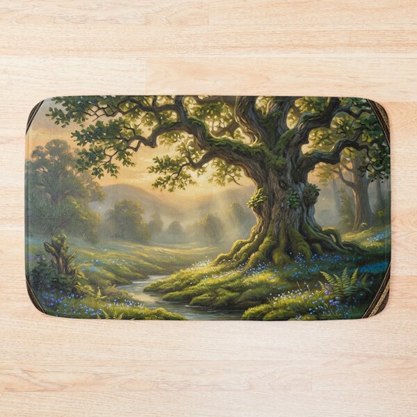 Item preview, Forest landscape | Mystic Woods Nature vintage retro designed and sold by Ruta.