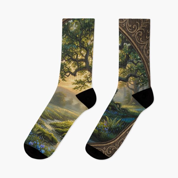 Item preview, Forest landscape | Mystic Woods Nature vintage retro designed and sold by Ruta.