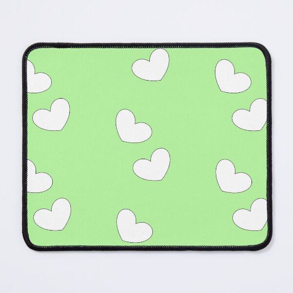 Item preview, Copy of soft white little hearts with soft pastel green background designed and sold by SrihithaStudio.