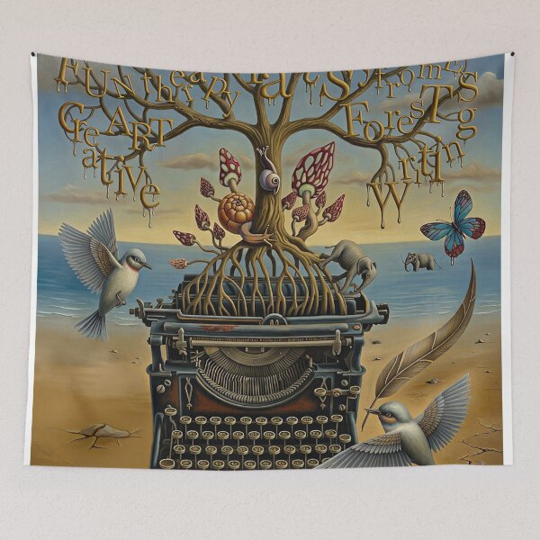 Item preview, Vintage Retro Typewriter | Retro Arcade Carpet Nostalgic Writer Pattern designed and sold by Ruta.
