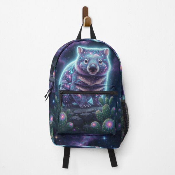 Item preview, Wombat Australian Spirit Animal | Retro Arcade Carpet Psychedelic Wildlife Art designed and sold by Ruta.