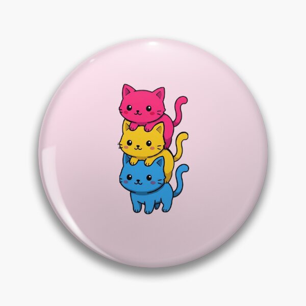 Item preview, Pansexual Pride Cat Trio designed and sold by Ivy-Triggs.