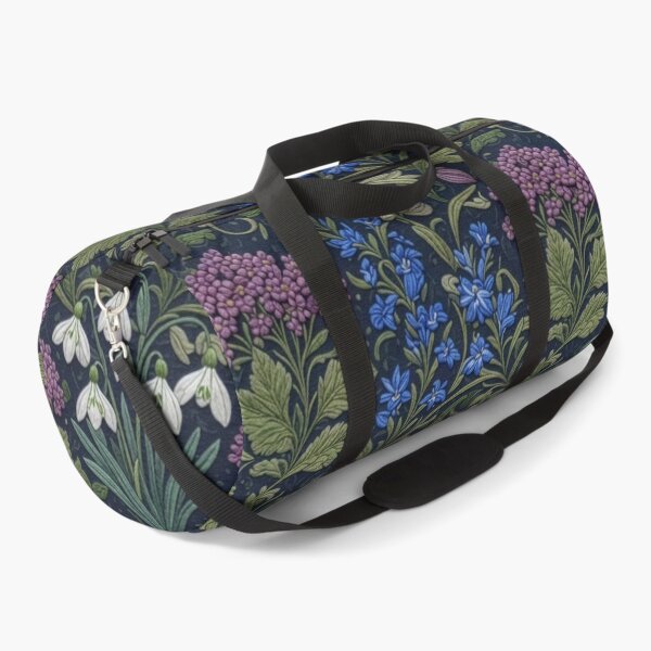 Item preview, Snowdrops Lilac & Bluebells floral embroidery pattern designed and sold by Ruta.