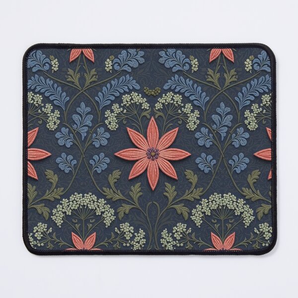 Item preview, Blue Foliage Vintage Retro Floral Pattern | Elegant Botanical Seamless Design designed and sold by Ruta.