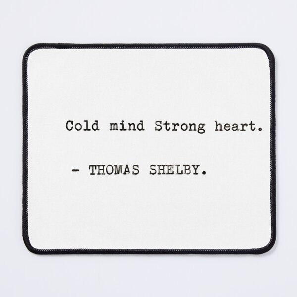 Item preview, Cold Mind Strong Heart Quote | Thomas Shelby Inspired Motivational Typography Wall Art SEO Description designed and sold by Bysma.