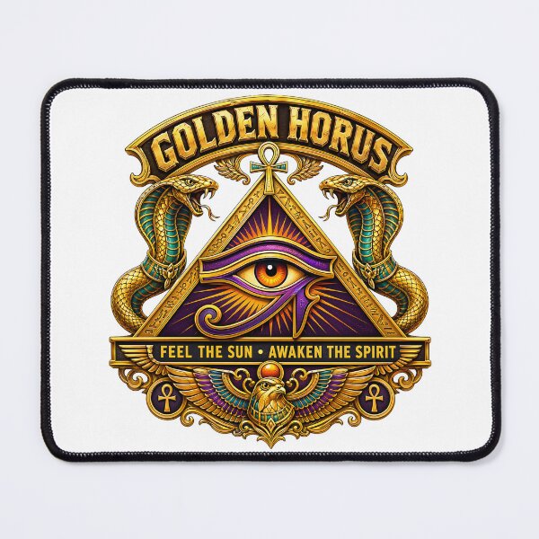 Item preview, Golden Horus Feel The Sun Awaken The Spirit Art designed and sold by GulfSignature.
