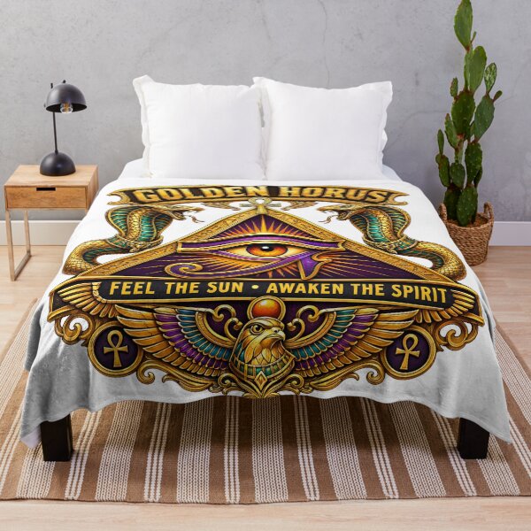 Item preview, Golden Horus Feel The Sun Awaken The Spirit Art designed and sold by GulfSignature.