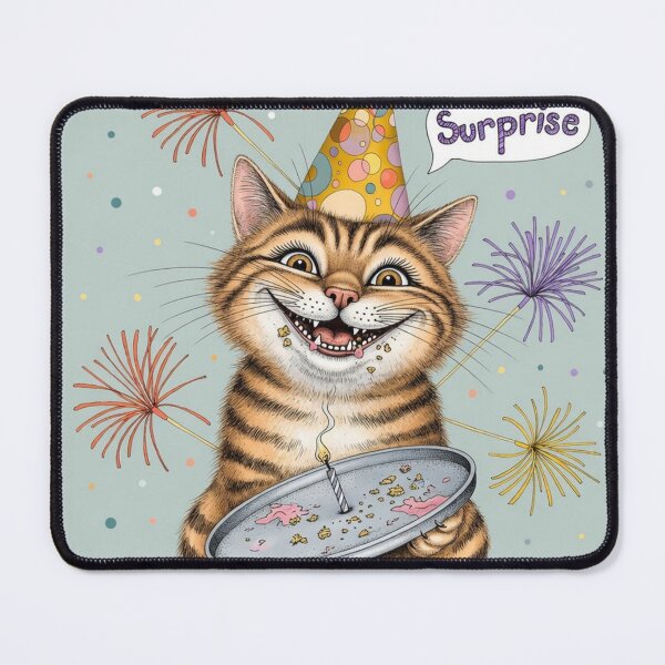 Item preview, Happy Birthday Cat | Cute Cat Birthday Card Greeting Illustration designed and sold by Ruta.