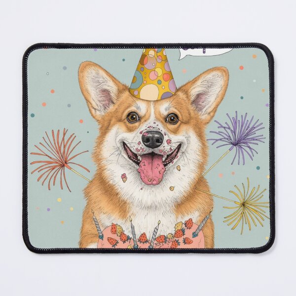 Item preview, Corgi Dog | Cute Pembroke Welsh Corgi Birthday Illustration designed and sold by Ruta.