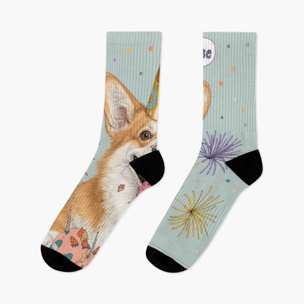 Item preview, Corgi Dog | Cute Pembroke Welsh Corgi Birthday Illustration designed and sold by Ruta.