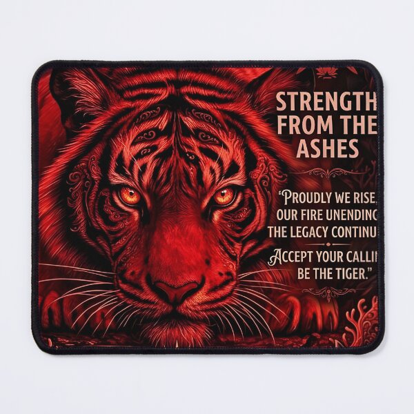 Item preview, Strength From The Ashes Tiger Fire Quote designed and sold by Sovereign Supply Co..
