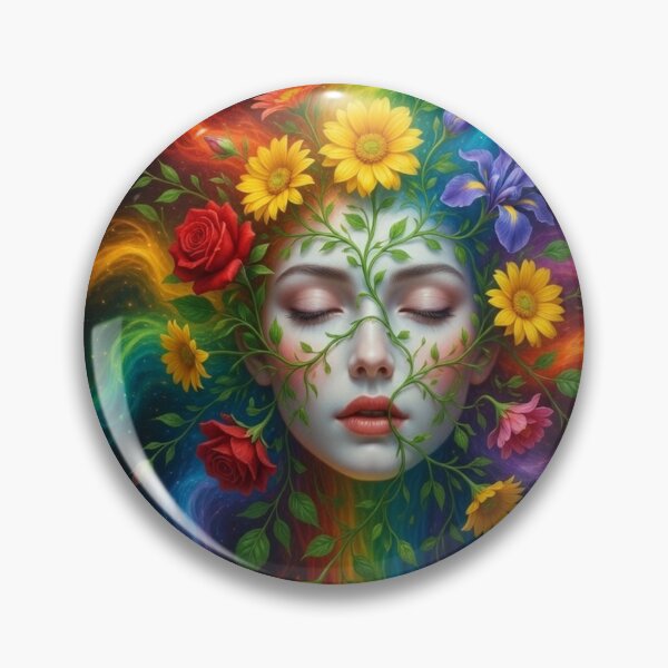 Item preview, Goddess of Nature Gaia | Mystical Earth Spiritual Feminine Energy Art designed and sold by Ruta.