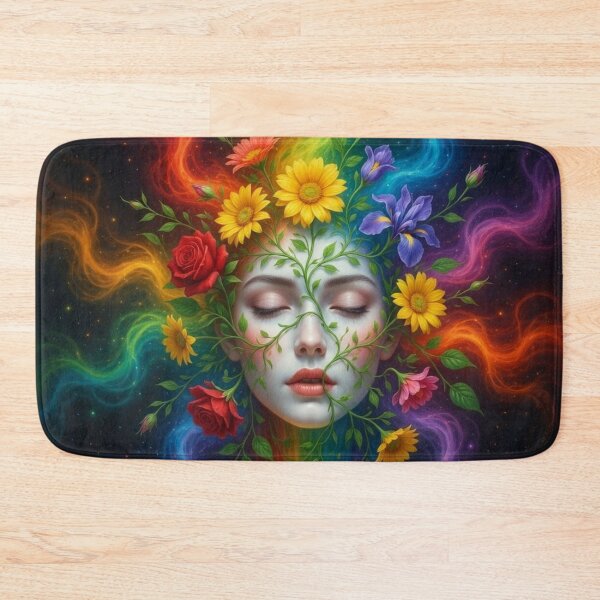 Item preview, Goddess of Nature Gaia | Mystical Earth Spiritual Feminine Energy Art designed and sold by Ruta.