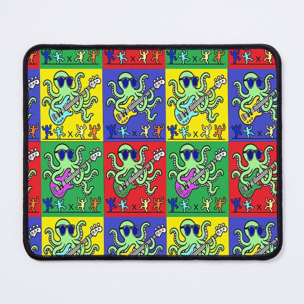 Item preview, Octopus Pop Art sticker Bass 4 designed and sold by LowEndGraphics.