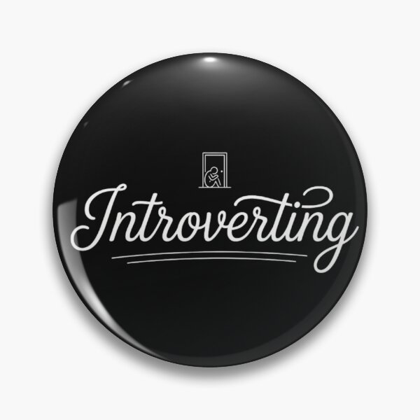 Item preview, Introverting Elegant Cursive Script Door Icon designed and sold by GiggleInkTees.