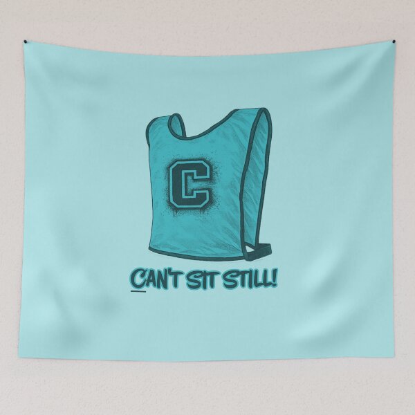 Item preview, Centre - Netball - Can't Sit Still! designed and sold by Hello Bee Bee.