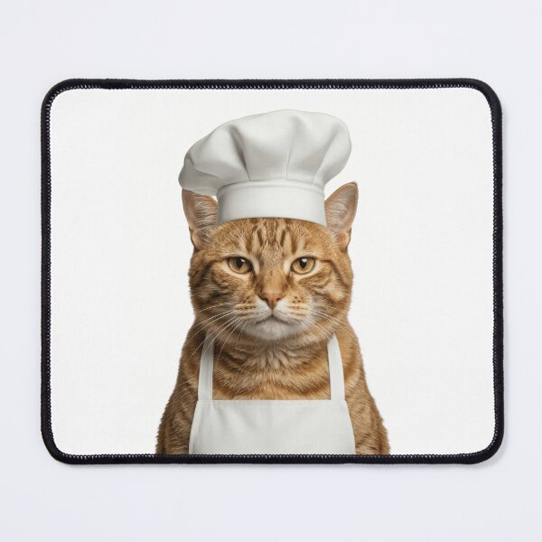 Item preview, Funny Domestic Shorthair Cat Chef Realistic Animal Cooking Humor Art designed and sold by LazyOwlStore.