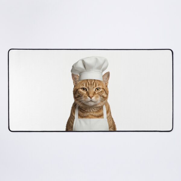 Item preview, Funny Domestic Shorthair Cat Chef Realistic Animal Cooking Humor Art designed and sold by LazyOwlStore.