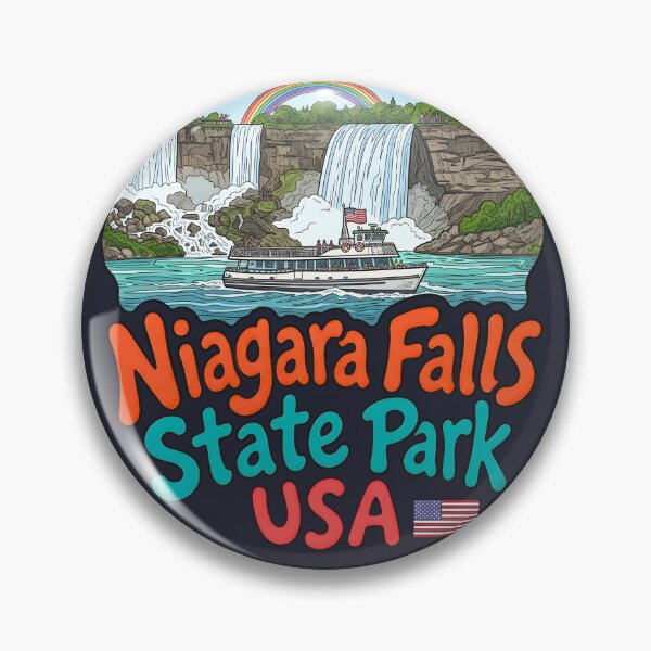 Item preview, Niagara Falls State Park NY Cute Waterfall Colorful Landscape  designed and sold by HowToCanadian.