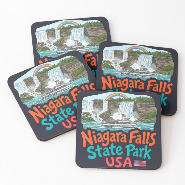 Item preview, Niagara Falls State Park NY Cute Waterfall Colorful Landscape  designed and sold by HowToCanadian.