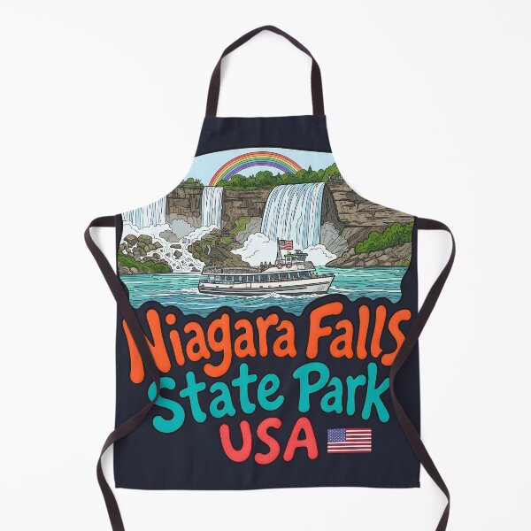 Item preview, Niagara Falls State Park NY Cute Waterfall Colorful Landscape designed and sold by HowToCanadian.