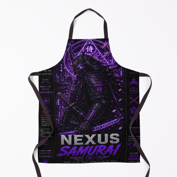 Item preview, Nexus Samurai (Series 9) - Cyberpunk Future Katana Ronin Warrior Art designed and sold by RiteshCenter.
