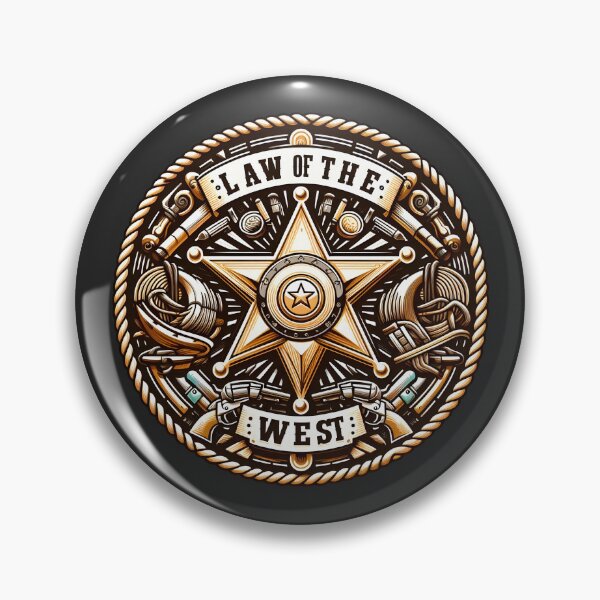 Item preview, Law Of The West Vintage Sheriff Badge designed and sold by Indoni.