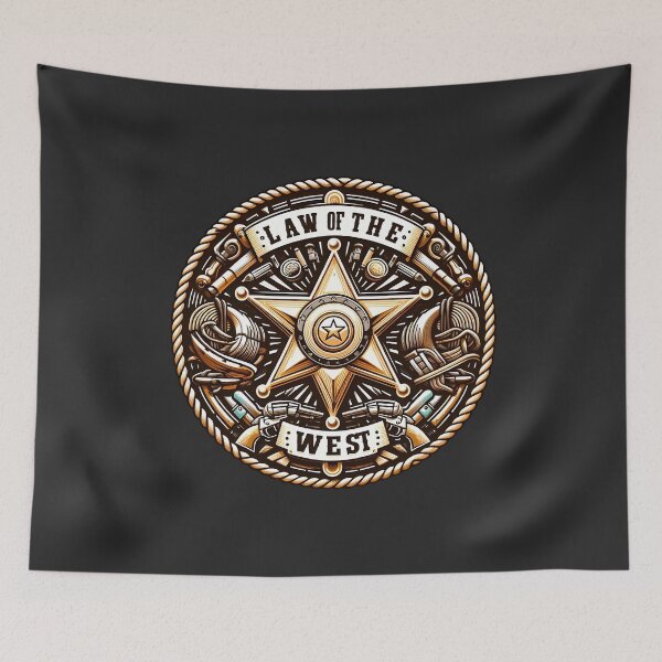 Item preview, Law Of The West Vintage Sheriff Badge designed and sold by Indoni.