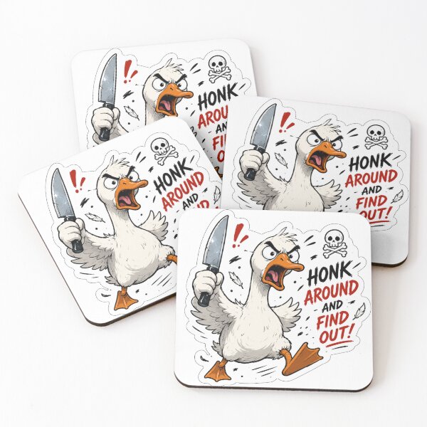 Item preview, Angry Goose With Knife Cartoon Art designed and sold by PriyankaSonara.