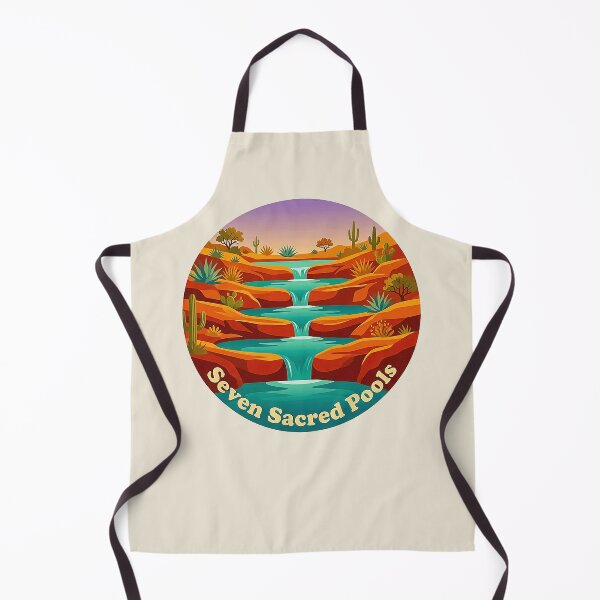 Item preview, Vintage Seven Sacred Pools Sedona Arizona Desert Oasis Retro Badge designed and sold by MT-Hub | Cute Aesthetic Art, Stickers & Phone Cases.