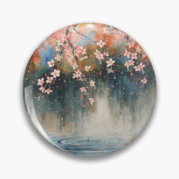 Item preview, Rain and cherry blossoms designed and sold by uunaa.