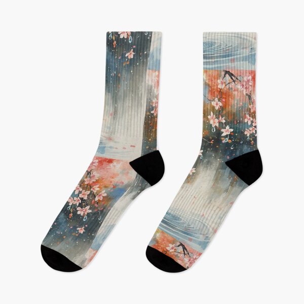 Item preview, Rain and cherry blossoms designed and sold by uunaa.