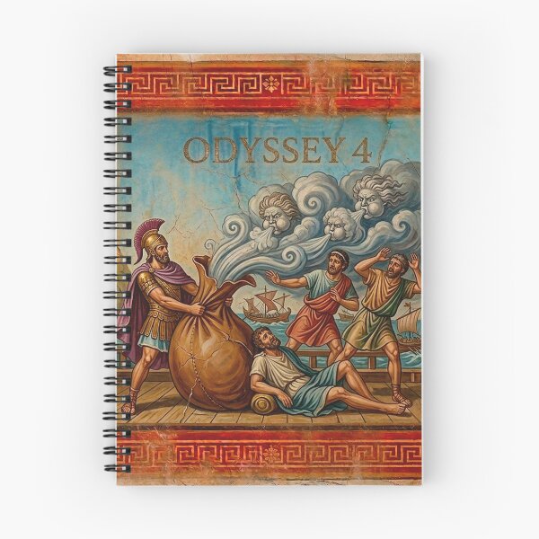 Item preview, Odyssey 4 Aeolus Wind Bag Ancient Greek Fresco Art designed and sold by codex antique.
