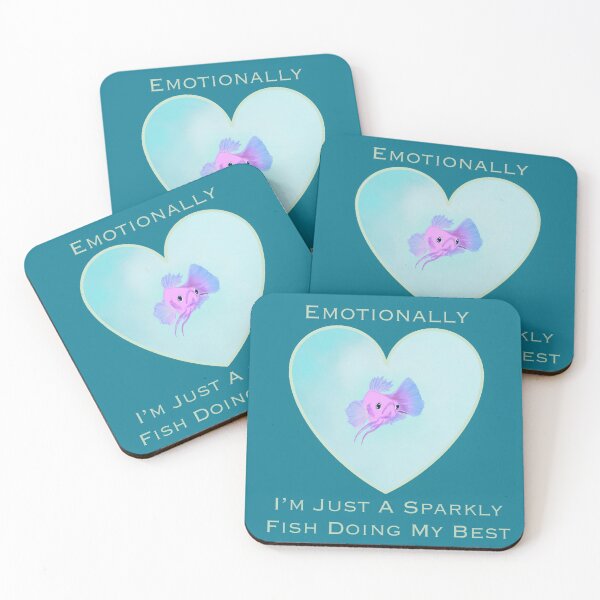 Item preview, Emotional Support Fish designed and sold by KanzeeDesigns.