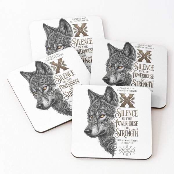 Item preview, Silence Is The Powerhouse Of Strength Wolf designed and sold by Sovereign Supply Co..