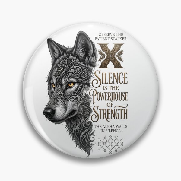 Item preview, Silence Is The Powerhouse Of Strength Wolf designed and sold by Sovereign Supply Co..