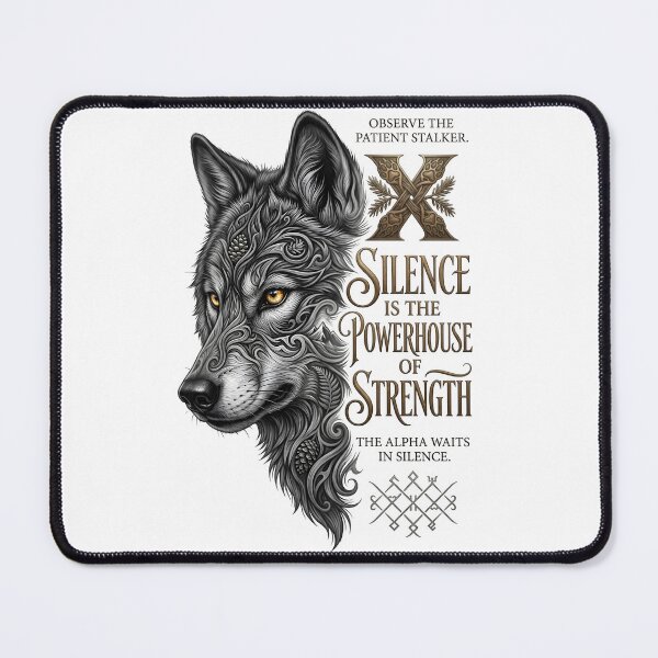 Item preview, Silence Is The Powerhouse Of Strength Wolf designed and sold by Sovereign Supply Co..