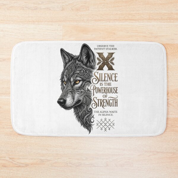 Item preview, Silence Is The Powerhouse Of Strength Wolf designed and sold by Sovereign Supply Co..