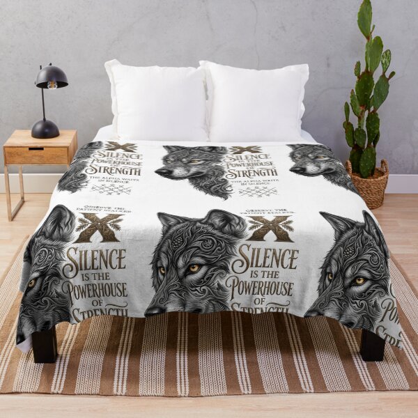 Item preview, Silence Is The Powerhouse Of Strength Wolf designed and sold by Sovereign Supply Co..