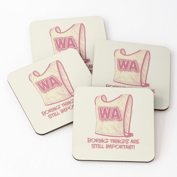 Item preview, WA Wing Attack - Netball - Boring Things are Still Important! designed and sold by Hello Bee Bee.