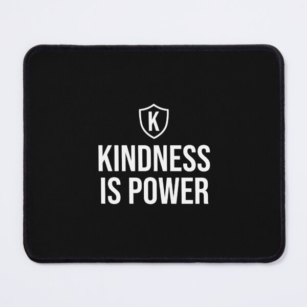 Item preview, Kindness Is Power Minimalist Shield Typography designed and sold by GiggleInkTees.