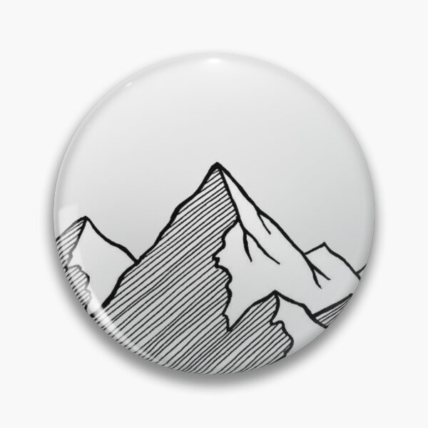 Item preview,  Mountain Circle - Minimalist Line Art Mountain Range  designed and sold by The-SilentPlace.